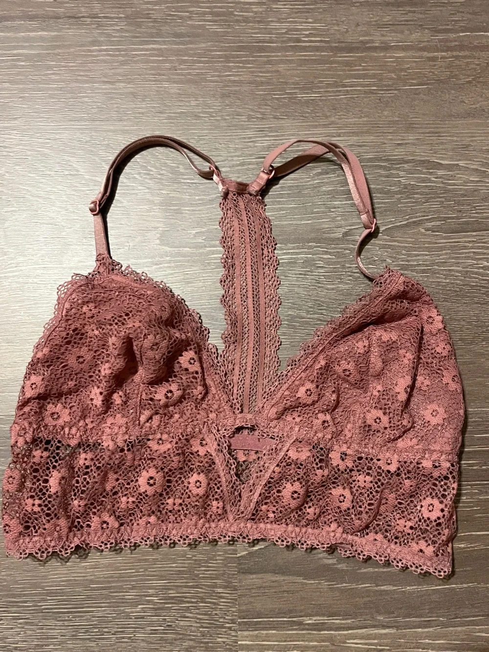 Victoria's Secret Lace Bralette - Dusty Rose Pink